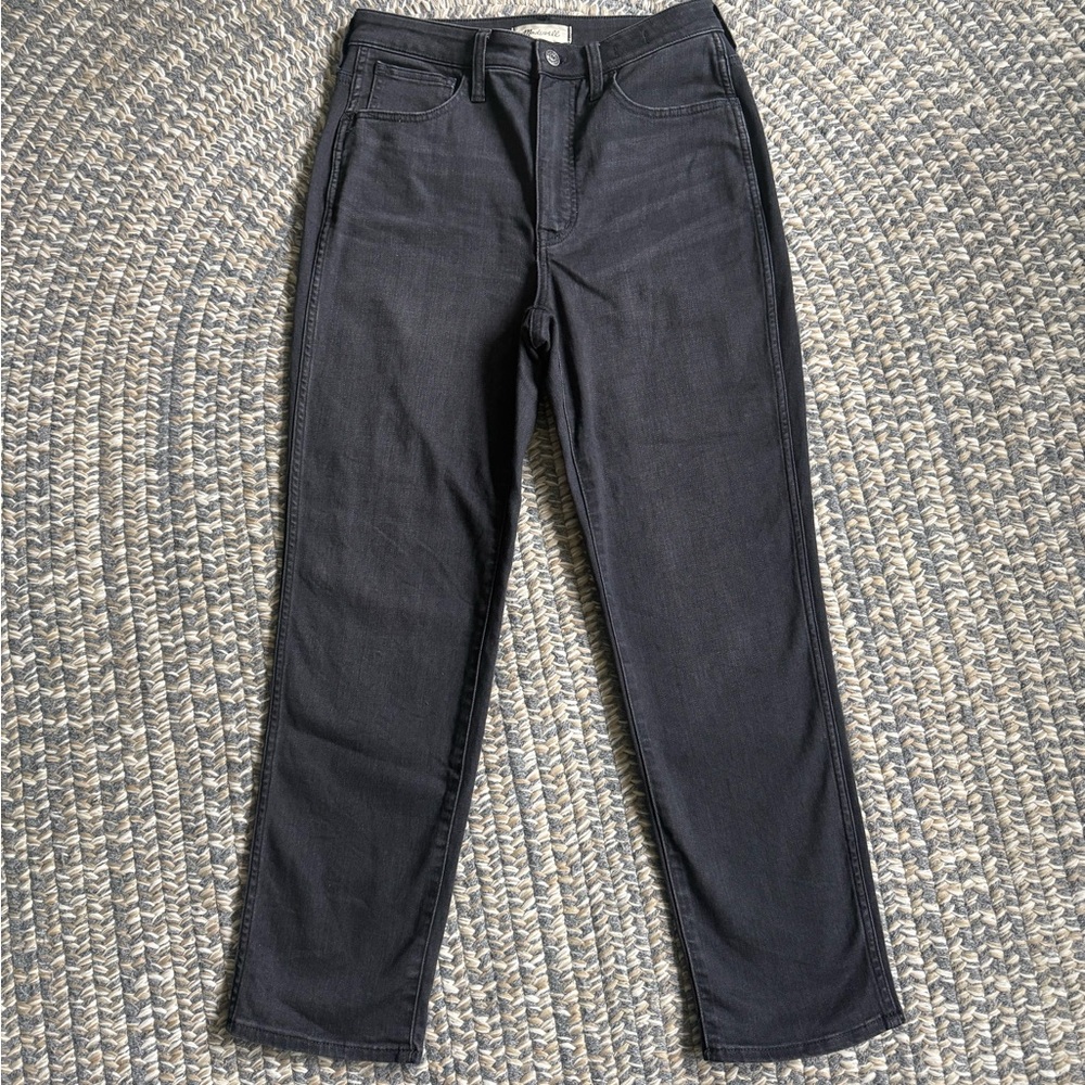 Madewell curvy high rise slim straight jeans